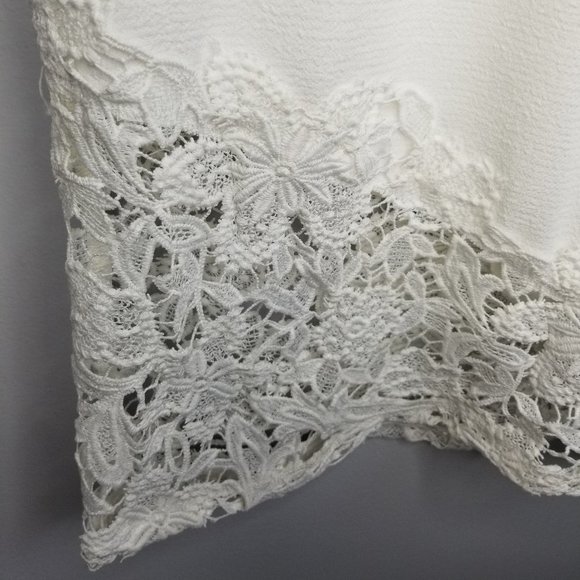 NWT Lacey Short Sleeve White Dress - Picture 3 of 6